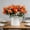 Orange, variant on Realistic Artificial Tulips 5-Head Cluster – Lifelike Faux Flowers for Weddings, Parties, Hotels, Living Room Decor & Photography Props, Six Colors Available (Purple, 12.20in)