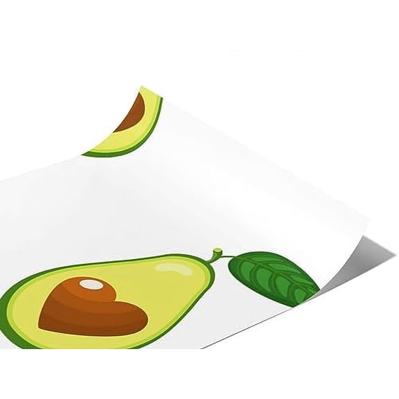 Rwraps Kitsch Heart Veggies Only Gloss Vinyl Film Wrap 59in x 6in Vinyl Vehicle Car Film Sheet Roll