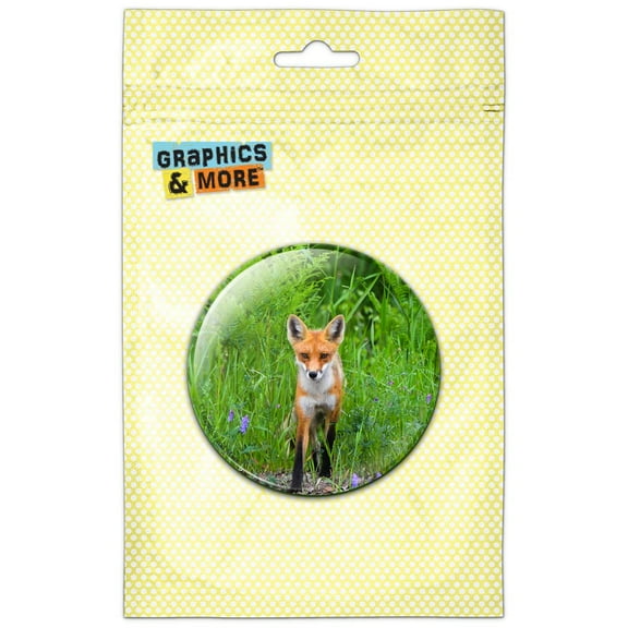 Fox in the Wild Refrigerator Button Magnet