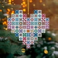 thumbnail image 6 of 2025 Shape Mica Ornament, Star Quilt Blocks Christmas Ornament 2025, I Heart Quilting, Ornament Announcement, Christmas Ornaments for Baby, 6 of 6