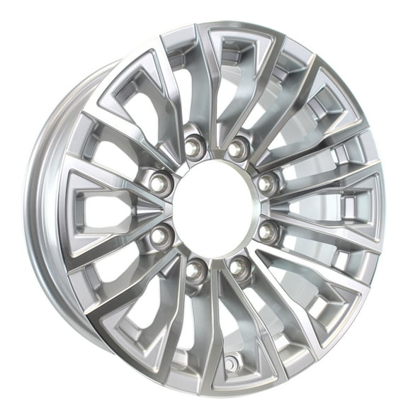 eCustomrim Aluminum Trailer Wheel 16X6 16" Edge Silver 8 Lug On 6.5" Center Rim