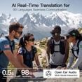thumbnail image 4 of Desiso AI Smart Camera Glasses, 4k POV Sports Glasses HD Recording Video, Cycling Action Sunglasses, Wearable Audio Take a Picture Wireless Photography Shooting VCR，Suitable for Men and Women(Black), 4 of 8