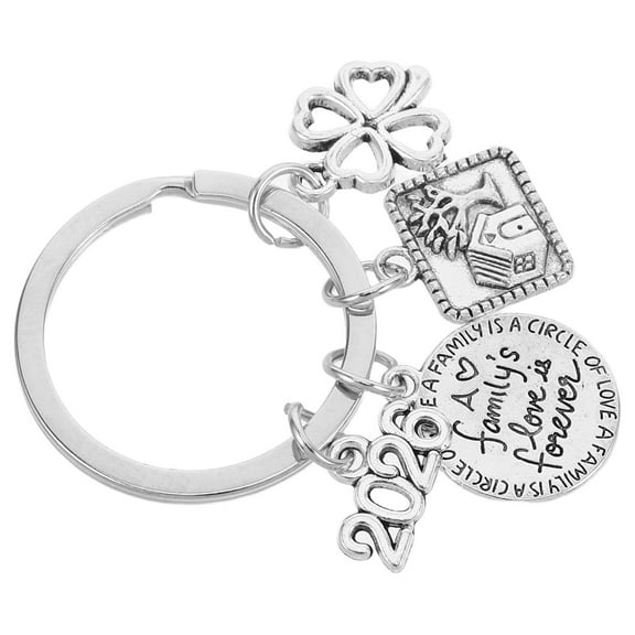 Raindrops Mini House Shape Cute Keychain Zinc Alloy Symbol of Home for Women 1Pcs