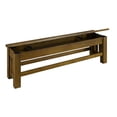 thumbnail image 2 of A-America Laurelhurst 60" Storage Bench, Mission Oak Finish, 2 of 3