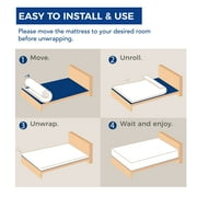EGOHOME Charcoal 8 Gel Memory Foam Mattress,Queen Mattress in a Box,Medium