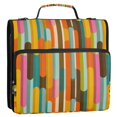 thumbnail image 5 of FORMRS Zipper Binder with Shoulder Strap 2-inch Ring 500 Sheet Capacity File Bag, Retro Abstract Pattern, 5 of 5