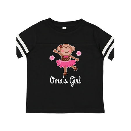 

Inktastic Omas Girl Ballerina Monkey Gift Toddler Toddler Girl T-Shirt