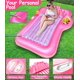 thumbnail image 4 of Light Up Inflatable Tanning Pool Lounger Float, 71" x 47" Pool Floats Adult with Pillow Cooler Tray, Battery-Powered Remote Suntan Tub Raft Floatie, Sunbathing Bed for Water Kids Ball Pools, 4 of 5