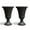 Black 1, variant on Chiccushion 23.6" Large Urn Planters for Outdoor Plants, Set of 2 Plastic Flower Pot for Wedding Party Bridal Shower Garden Patio Home Decor, off-White