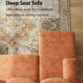 thumbnail image 6 of 112" U-Shaped Chenille Sectional Sofa with Double Chaise Loungers - Sectional Couches Modular Design for Living Rooms and Apartments - Brown, 6 of 7