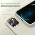 thumbnail image 3 of Compatible with iPhone 12 Max Pro Case, Silicone Ultra Slim Shockproof Phone Case with [Soft Anti-Scratch Microfiber Lining], 6.7 inch, Black, 3 of 6