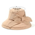 thumbnail image 6 of SikaFu New Bowknot Women Fisherman Hat Fashion Female Big Brim Bucket Hats Ladies Summer Outdoor Beach Sun Sunscreen Panama Cap Anti-UV, 6 of 6