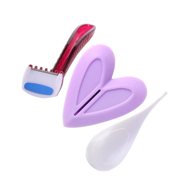 Maytalsory Shaver Shaping Tool for and Pubic Skin Hair Heart 1Set