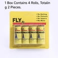 thumbnail image 2 of Fly Strips Trap Indoor Sticky Hanging, 8 Pack Fly Paper Traps Outdoor, Flies Tape Paper Ribbon Rolls for Home Kitchen, Fruit & Bug Gnat Catchers for Inside, Killer for Winged Insect, 2 of 7