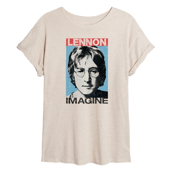 John Lennon - John Lennon Imagine - Women's Oversized Graphic T-Shirt