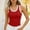 *Red, variant on ClodeEU Women's Ribbed Knit Color Block Tank Top,Sleeveless Crew Neck Slim Fit Top Black,Women's Plus L