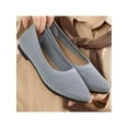 thumbnail image 4 of Innerwin Women Loafers Slip On Flats Pointy Toe Anti-Slip Pumps Party 2128 Gray Gray 9, 4 of 4