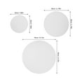 thumbnail image 2 of HONMEET 3 Pcs Panneaux Ronds en Toile de Coton Blanche pour Dessin avec Surface Texturée Professionnelle, 2 of 7