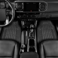thumbnail image 3 of CAT ToughRide Heavy Duty Rubber Floor Mats for Car, Truck, Van & SUV, Universal Fit, Trim to Fit, All Weather Deep Dish Car Mats, Black, 4 Piece, 3 of 8
