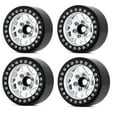 thumbnail image 1 of Tignapoo 2.2 Inch Metal Wheel Rims for Climbing Cars, 14-Spoke UFO Design in Black/Silver, Aluminum Alloy, Set of 4, 1 of 6