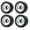 Black/Silver, variant on M Buder 2.2in Aluminum Alloy Beadlock Wheel Rims Hub Set Black 4pcs for 1:10 RC Crawler TRAX4 SCX10 90046 AXI03007 RedCat Gen8
