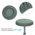 thumbnail image 3 of Uxcell 11" Round Bar Stool Cover, Washable Elastic Stool Cushion Slipcovers Light Green, 3 of 7