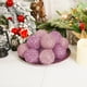 thumbnail image 4 of Adorno de Navidad Bola de Espuma 3D Flocado Esfera Texturizada | Macaron Pastel Rosa Azul Crema Blanco | Sensación de terciopelo hecho a mano suave y ligero | Accesorio colgante decorativo de 8, 4 of 6