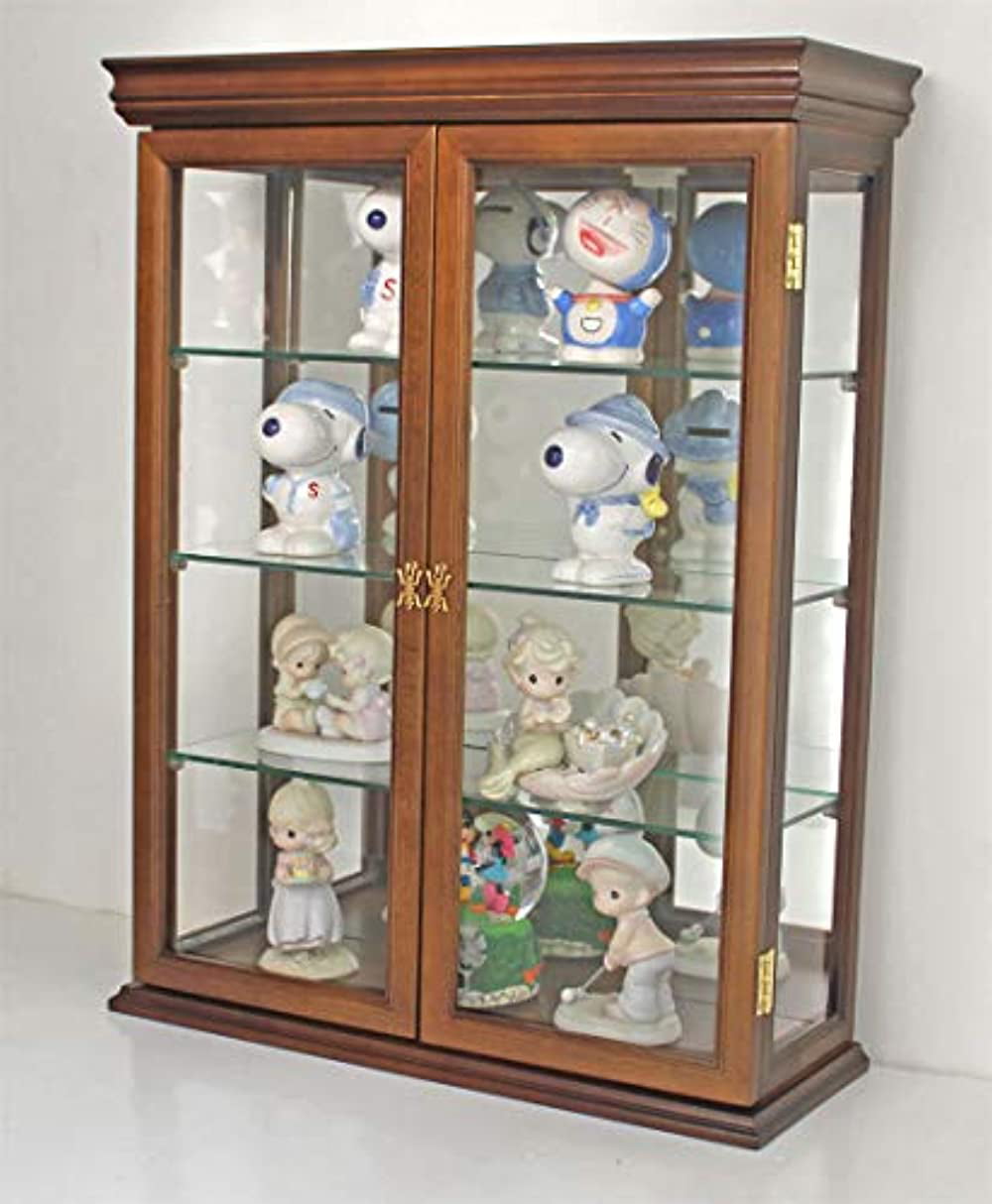 Wall Mounted Curio Cabinet Glass Curio Cabinets Country Tuscan 