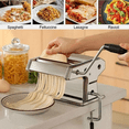 thumbnail image 5 of Pasta Maker Roller Machine 6" Spaghetti Noodle Fettuccine Maker Stainless Steel, 5 of 11