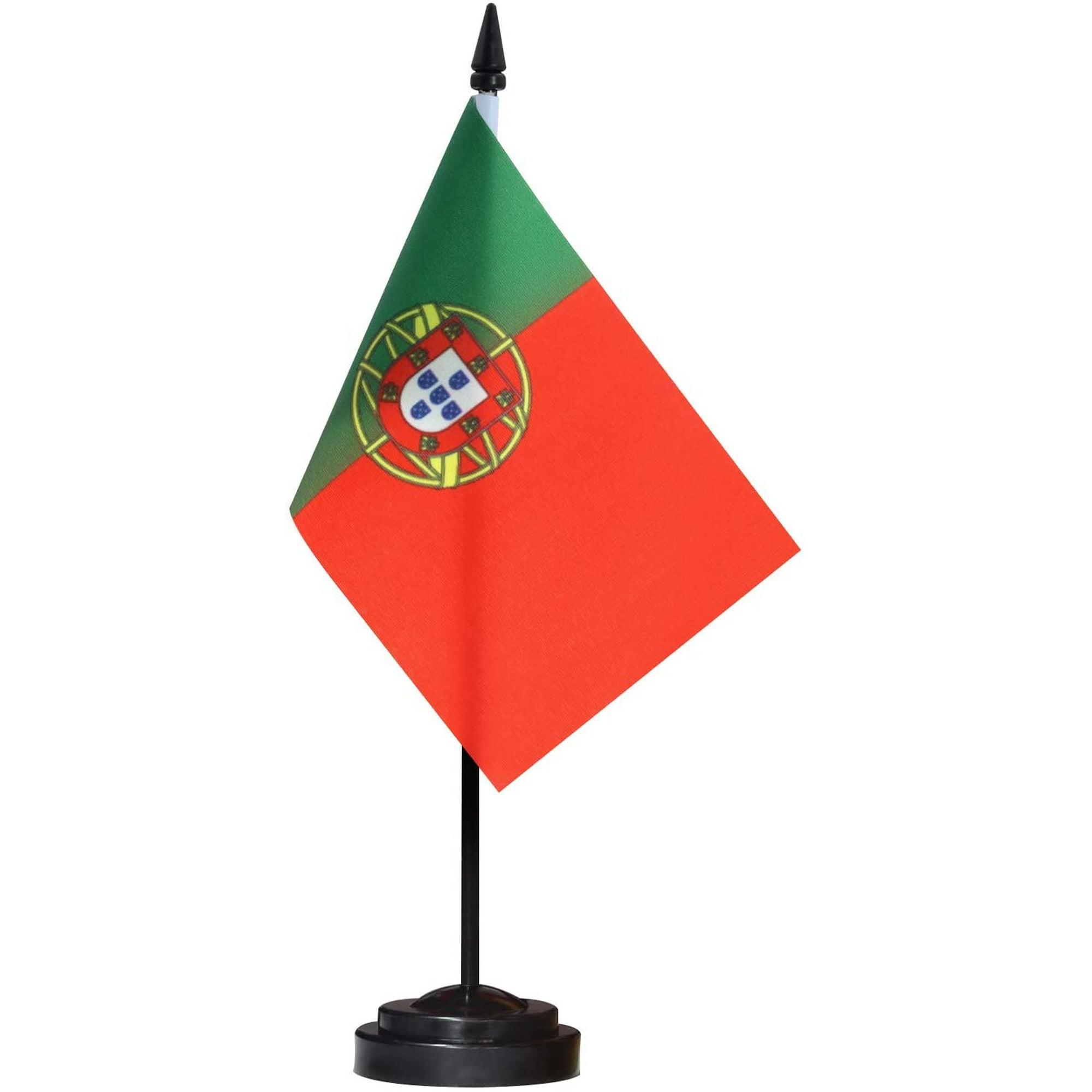 Polyester Small Flags China Canada Combo Desk Flag Set - 5x8 Inch Mini Desktop Banner With Stand Small Flag Set