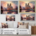 thumbnail image 4 of Designart "Claude s Vision Normandy Cathedral III" Spiritual Wall Art Living Room, 4 of 5