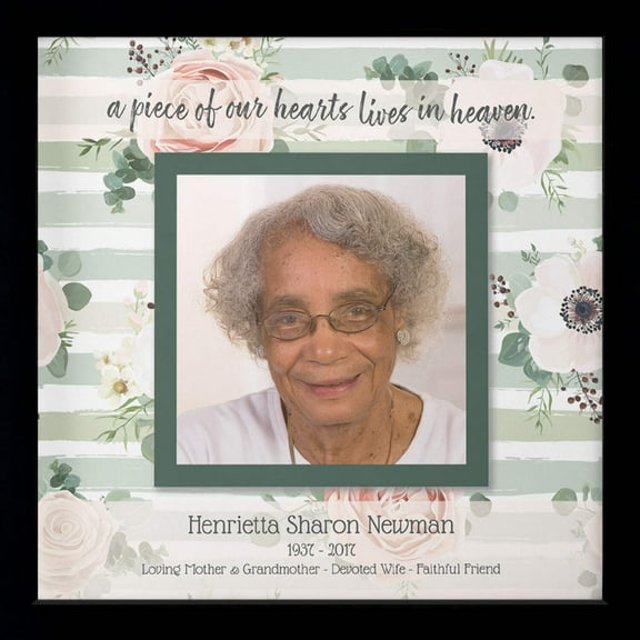 Hearts Live in Heaven | Personalized Memorial, Grief, Sympathy, Bereavement, Condolence, Celebration of Life Gift, Print, Wall Decor - Style A Photo