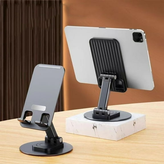 Cell Phone Stand Holder for Desk,Cellphone Stands Holders Desktop 360 Rotatable Height Adjustable Foldable Phone Stand for Recording Charger Compatible with iPhone Samsung and Other Phone