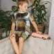 thumbnail image 4 of Balery Cat In Sun Hat Conjunto de Pijama Infantil de Manga Corta con Estampado – Ropa de Dormir de Algodón Suave-Large, 4 of 6