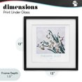 thumbnail image 4 of Stupell Industries Traditional Paradise Alley White Spring Blooms Black Framed Print Under Glass, 13 x 13, by Jadei Graphics, 4 of 8