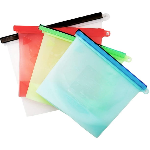 Reusable Silicone Food Steamer Bags, Freezer Airtight Seal Food