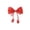 Red, variant on Tulip Bow Shaped Curtain Tieback Clips Set, Floral Decorative Sheer Curtain Holdback Straps, Cute Window Curtain Ties for Living Room Bedroom Home Window Decoration, Blue