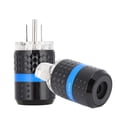 thumbnail image 4 of Conector de alimentación de CA de cobre chapado en rodio de alta gama para audio, 100-250 V, M103R/F103R (macho/hembra), 4 of 8