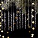 thumbnail image 1 of Adornos de hielo acrílico triturado con carámbano pack de 12 – Decoraciones transparentes para árboles de Navidad • Colgantes colgantes antidestructibles para ventanas, puertas, decoración navideña, 1 of 3