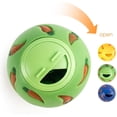 thumbnail image 3 of shiyou-Small Animal Treat Ball, Snack Ball for Guinea Pigs, Rabbits, Hedgehogs and Other Small Pets (Yellow, Blue & Green), 3 of 4