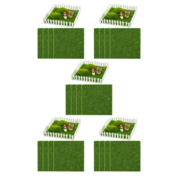 Goriertaly 4piece Highdense Grass And Flocking Artificial Grass Mat