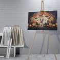 thumbnail image 4 of Mummy Yorkshire Terrier Happy Halloween with Pumpkins Bats Spooky Fun Horizontal Matte Canvas Poster Yorkie Dog Lover Gifts Wall Art Home Decor - 00019, 4 of 5