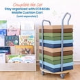 thumbnail image 5 of ECR4Kids SoftZone Square Floor Cushions with Handle, Flexible Seating, Earthtone, 6-Piece, 5 of 9
