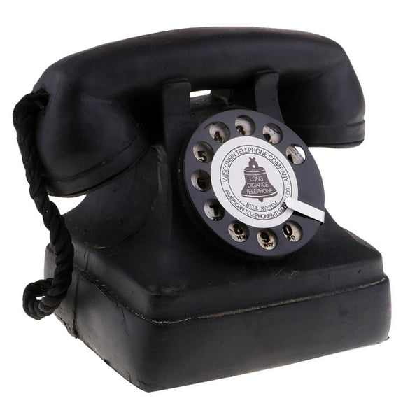yotijay European Antique Vintage Rotary Retro Dial Corded Candlestick Telephones 7111-13