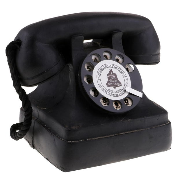 Teléfono de escritorio con disco giratorio retro vintage de los años 50 7111-13