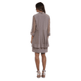 thumbnail image 2 of R&M Richards Women's Dress and Jacket Set with Sheer Sleeves and Embellished Edges, 2 of 4