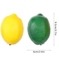 thumbnail image 3 of Coolmade 16pcs Fake Lemon Artificial Fruits Lifelike Lemons Simulation Lemon Green and Yellow Lemon Mixed Set for Home Fruit Shop Supermarket Desk Office Or Props, 3 of 8