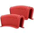 thumbnail image 1 of Soporte de silicona para asas de sartenes calientes, fundas para asas de sartenes calientes, funda para agarraderas de sartenes de hierro fundido, antideslizante, resistente al calor para, 1 of 8