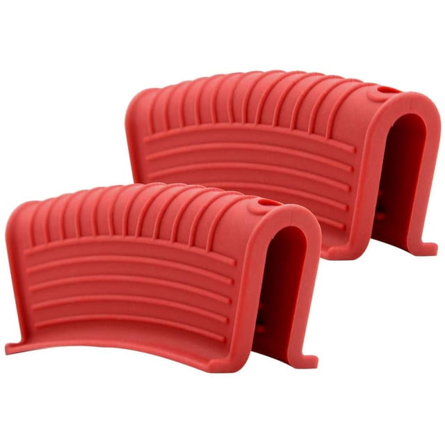 Soporte de silicona para asas de sartenes calientes, fundas para asas de sartenes calientes, funda para agarraderas de sartenes de hierro fundido, antideslizante, resistente al calor para