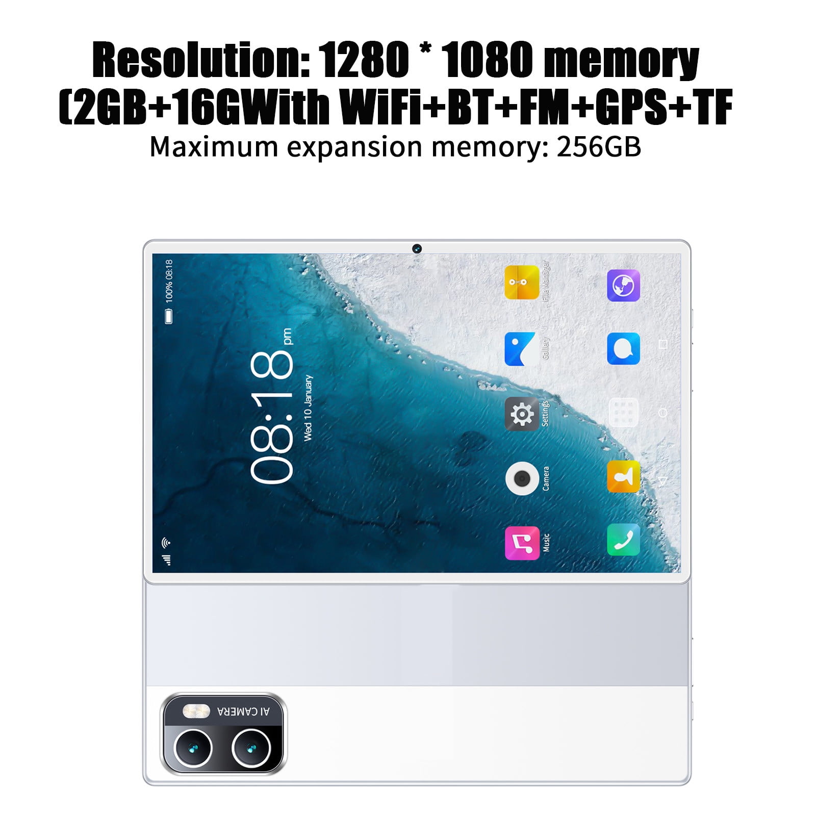 Up to 50% off Skegnu High Configuration 2+16G All Netcom 10.1-inch Android Tablet Computer 10 Core IPS High-definition Ultra-thin WiFi Bluetooth Voice Call Game Office Tablet on Clearance